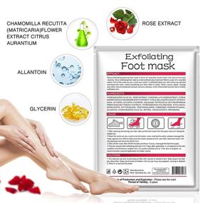 img 2 attached to CCbeauty Baby Moisturizing Softening Exfoliating Foot Mask Gel – Rose (3 Pairs/Box) for Men and Women