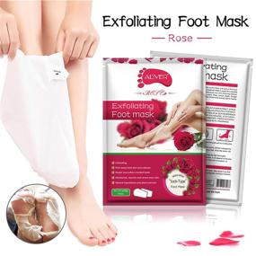 img 1 attached to CCbeauty Baby Moisturizing Softening Exfoliating Foot Mask Gel – Rose (3 Pairs/Box) for Men and Women