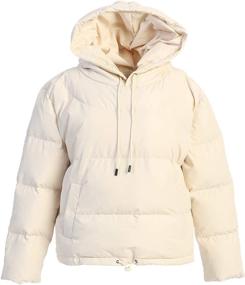 img 1 attached to CANADA PULLOVER PUFFER Beige Medium Women's Clothing