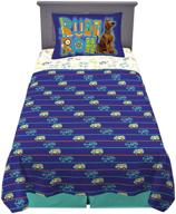 🐶 super soft twin size 3-piece scooby doo sheet set - franco kids bedding logo