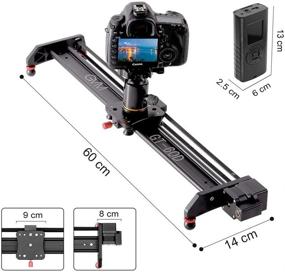 img 3 attached to GVM Great Video Maker Motorized Camera Slider: Next-Level Video Shooting with Time-Lapse Functionality for Interviews, Films, and Photography