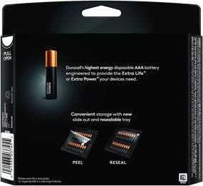 img 2 attached to 🔋 Duracell Optimum AAA Batteries, Long-lasting Triple A Battery, Alkaline AAA Battery for Home and Office Devices, Resealable Storage Pack, 18 Count (1 Pack)