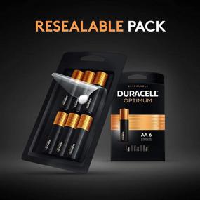 img 1 attached to 🔋 Duracell Optimum AAA Batteries, Long-lasting Triple A Battery, Alkaline AAA Battery for Home and Office Devices, Resealable Storage Pack, 18 Count (1 Pack)