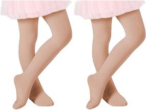 img 4 attached to 🧦 Century Star Girls' Clothing: Ultra Soft Elasticity Uniform Socks & Tights