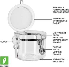 img 3 attached to 🥫 28 Ounce Clear Canister Food Storage Container by Oggi