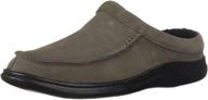 🔥 stylish and comfortable: l b evans men's edmonton gray slippers - perfect for lounging in luxury логотип