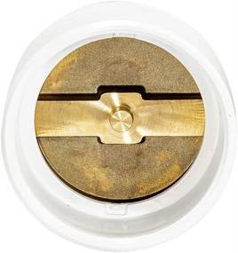 img 1 attached to 🚰 PVC Cleanout with Brass Plug - EZ-FLO 15336, 3x4-Inch, 3x4" (White)