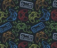 video gamer present wrapping sheets logo