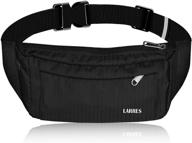 🎒 waterproof black fanny pack for men and women - versatile waist pack for sports, travel, running, and festivals logo