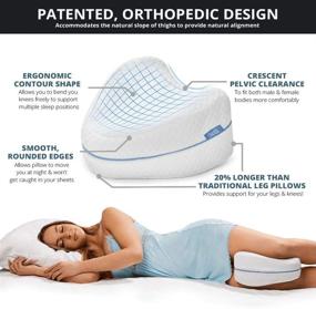 img 2 attached to 🦵 Contour Legacy Leg and Knee Support Pillow - Effective Pain Relief for Sciatica, Back, Hips, Knees, Joints - As Seen on TV