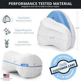 img 1 attached to 🦵 Contour Legacy Leg and Knee Support Pillow - Effective Pain Relief for Sciatica, Back, Hips, Knees, Joints - As Seen on TV