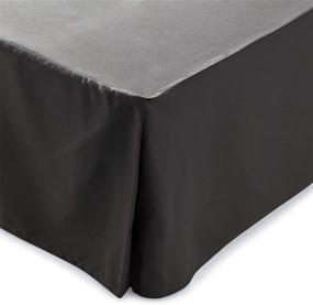 img 3 attached to 🛏️ Luxurious Fade Resistant Queen Bed Skirt | Linenspa LS14QQ80GRBE 14 Inch Graphite Pleated Microfiber