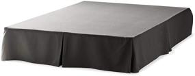 img 2 attached to 🛏️ Luxurious Fade Resistant Queen Bed Skirt | Linenspa LS14QQ80GRBE 14 Inch Graphite Pleated Microfiber