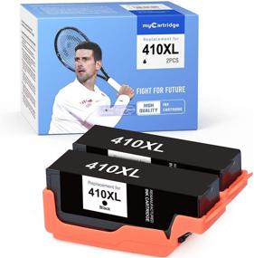 img 4 attached to 🖨️ High-Quality myCartridge Remanufactured Ink Cartridges for Epson 410XL - Compatible with XP-640, XP-830, XP-7100, and more - 2-Pack, Black