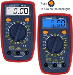 img 1 attached to 🔧 AstroAI Renewed Digital Multimeter with Ohm Volt Amp and Diode Voltage Tester Meter, Pack of 2