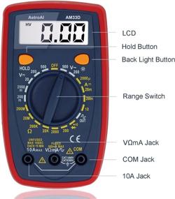 img 2 attached to 🔧 AstroAI Renewed Digital Multimeter with Ohm Volt Amp and Diode Voltage Tester Meter, Pack of 2