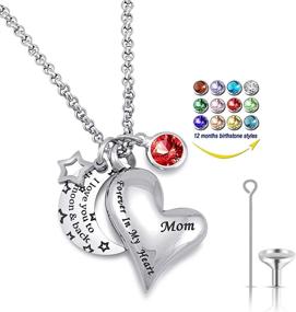 img 4 attached to Youfeng Urn Necklaces: Expressing Eternal Love & Cherishing Precious Memories for Mom - Cremation Locket Birthstone Jewelry
