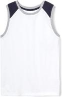 french toast boysraglan paneled sleeveless boys' clothing in tops, tees & shirts logo