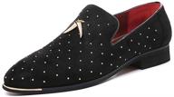 👞 stylish yyql velvet loafers: perfect wedding men's shoes and slip-ons logo