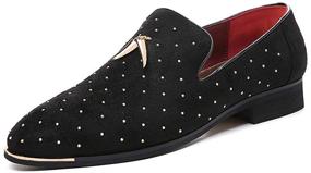 img 4 attached to 👞 Stylish YYQL Velvet Loafers: Perfect Wedding Men's Shoes and Slip-Ons