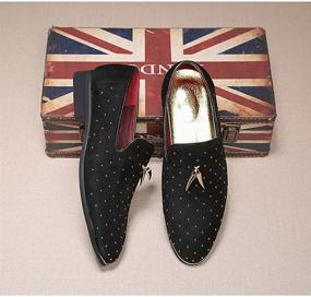 img 1 attached to 👞 Stylish YYQL Velvet Loafers: Perfect Wedding Men's Shoes and Slip-Ons