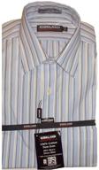 👔 kirkland signature button dress stripe: superior men's clothing and shirts logo