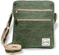 👜 hemp multi pocket crossbody bag with core design - crafted from pure hemp logo