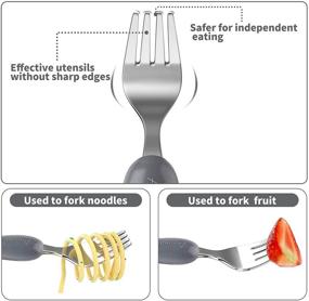 img 2 attached to Lehoo Castle Silverware Stainless Children Feeding