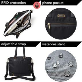 img 1 attached to Baggallini Lightweight Water Resistant Adjustable Protection Women's Handbags & Wallets in Shoulder Bags