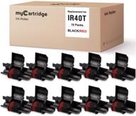 mycartridge ir-40t cp-13 nr-42 ink roller replacement - 10-pack, black & red logo