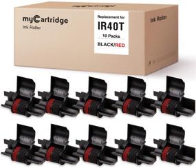 img 1 attached to MYCARTRIDGE IR-40T CP-13 NR-42 Ink Roller Replacement - 10-Pack, Black & Red