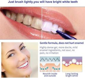 img 1 attached to 🌟 Teeth Whitening Pen (3 Packs), Gel Treatments - Painless, No Sensitivity, Convenient, Easy to Use, Travel-Friendly and Effective with Natural Mint Flavor - Achieve Beautiful White Smile