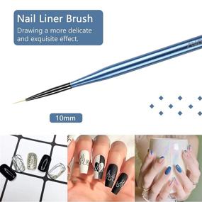 img 2 attached to ANGNYA Brushes Painting Extension Manicure Foot, Hand & Nail Care
