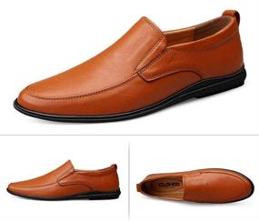 img 3 attached to 👞 USANDY Authentic Leather Men's Loafers & Slip-Ons: Experience Premium Driving Shoes
