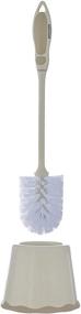 img 1 attached to 🚽 Superio Toilet Brush and Holder Set: Effective Toilet Scrubber for Sparkling Clean Bowls, Beige