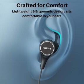 img 3 attached to 🎧 Беспроводные наушники-вкладыши PHILIPS Bluetooth: Мощный звук, водонепроницаемые и с микрофоном - наушники в ушном канале для спорта.