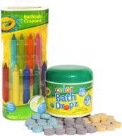 🛀 crayola bath crayons and color bath drops - set of 60 tablets logo