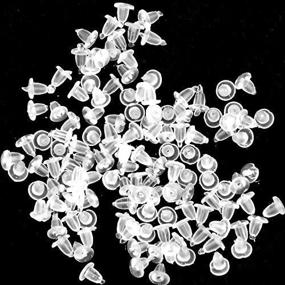 img 3 attached to 💎 Kare & Kind 500pcs Clear Earring Backs with Retail Packaging - Secure and Convenient Earring Backs for Jewelry (4.5mm)