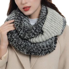 img 3 attached to 🧣 Stay Warm and Stylish with Winter Infinity Fashion Circle Scarves for Women