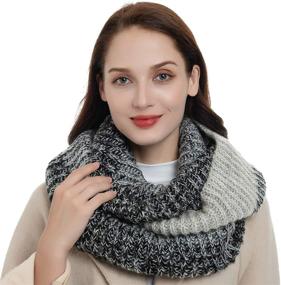 img 1 attached to 🧣 Stay Warm and Stylish with Winter Infinity Fashion Circle Scarves for Women