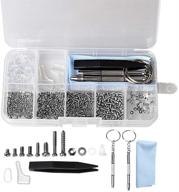 🔧 fashionroad eyeglasses repair kit: 10 pairs screws & nose pads with micro screwdriver and tweezer for glasses, sunglasses, watch repair logo