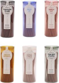 img 3 attached to 🕯️ Paddywax Candles Haze Collection: 100-Piece, Tobacco Patchouli Incense Sticks in Glass Jar - Premium Fragrance for a Soothing Ambiance