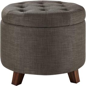 img 4 attached to Amazon Basics Upholstered Storage Footstool