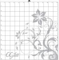 premium c-gull silhouette style cutting mat for precision sewing, 12-inch by 12-inch logo