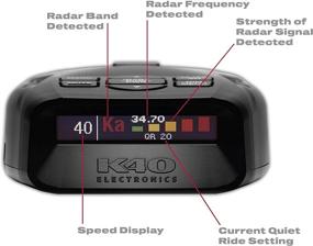 img 2 attached to 📡 K40 Electronics Platinum100 Портативный радар-лазерный детектор с GPS, дальнодействующим обнаружением, OLED-дисплеем, продвинутой фильтрацией и беспроводным удаленным подключением