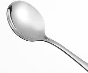 img 2 attached to 🥄 Eslite Spoons Stainless Bouillion 12 Piece: Sleek and Durable Utensils for Soups and More!