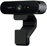 📷 logitech brio ultra hd webcam - black: perfect for video conferencing, recording, and streaming logo