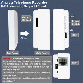 img 3 attached to 16GB USB Telephone Phone Voice Recorder for Landline with Power from Telephone System, Mini Telephone Recorder (Reduced Charging Time)