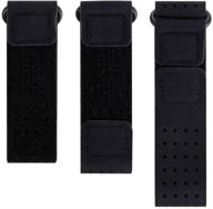 eeweca fitbit inspire/inspire hr 3-pack 📱 bands (wristband, armband, and ankle band) in black logo