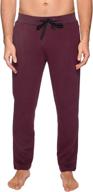 fleece lined lounge sweat pants: ultimate comfort for men's sleep & lounge logo